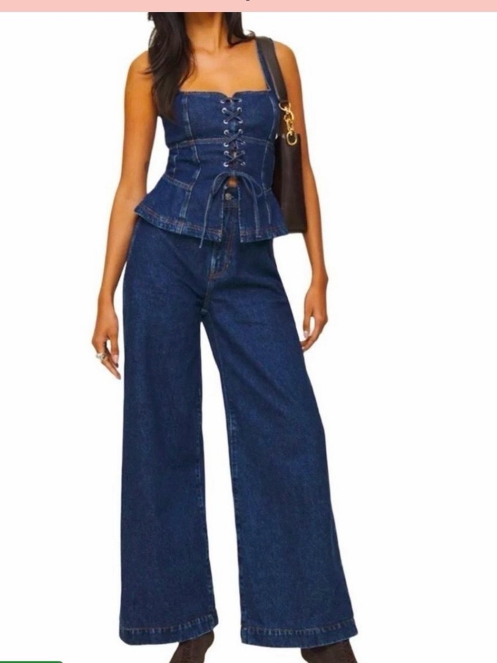 Reformation x Kacey musgraves high rise Wide-Leg Austin jeans